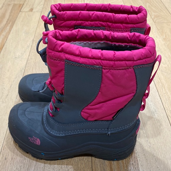 The North Face Other - Kids the north face winter boots pink and grey sz 3